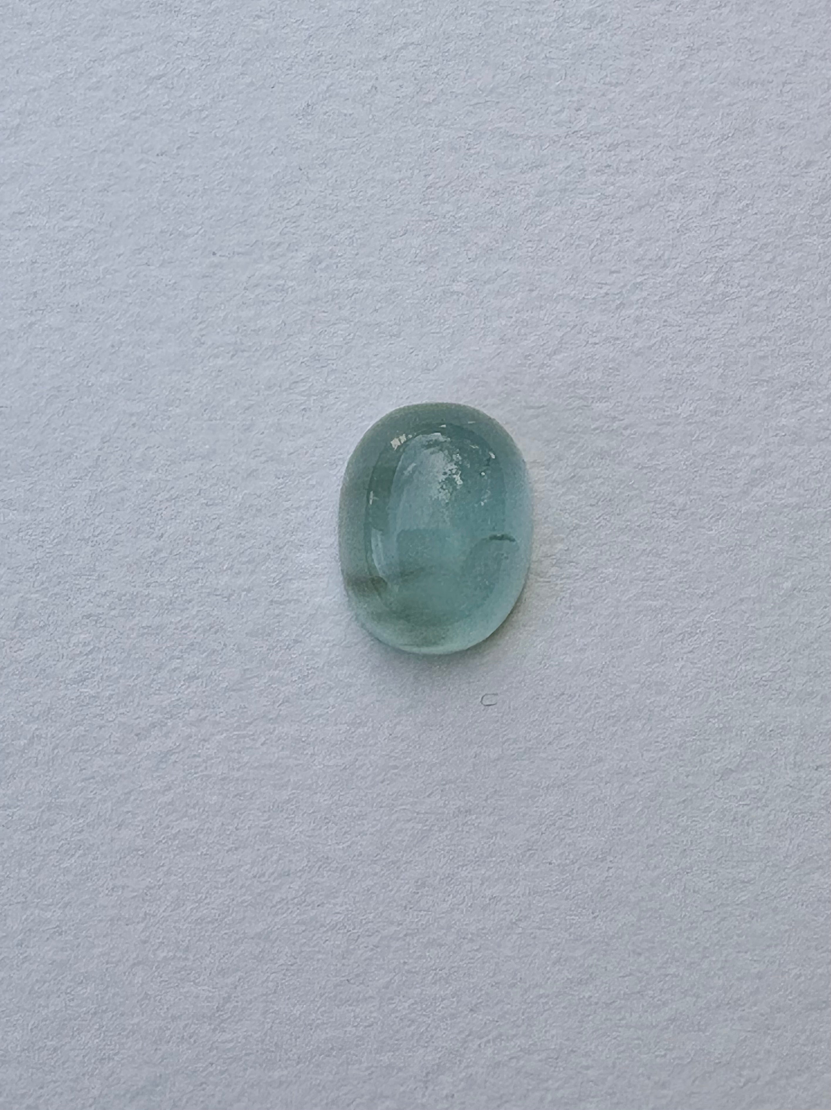 Aquamarine oval cabochon - Namibia