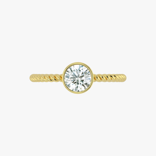 bezel set solitaire