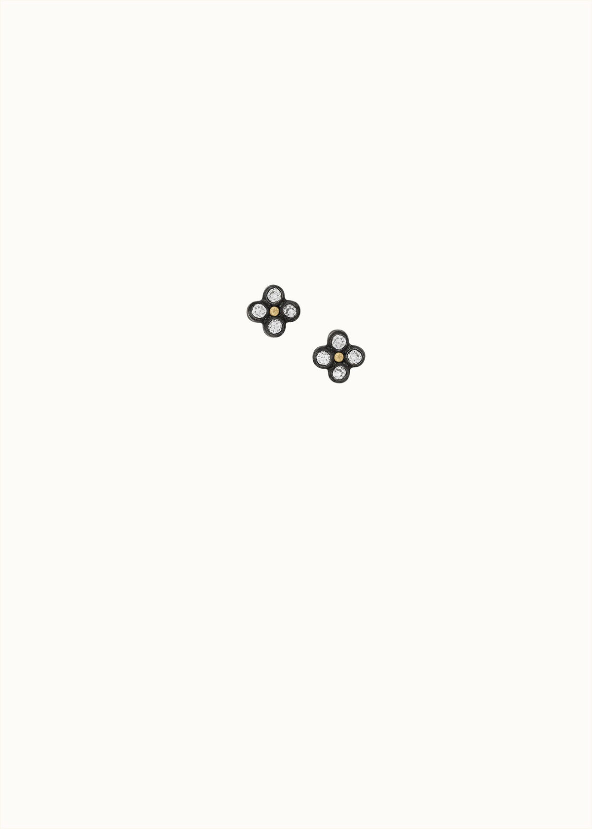 diamond doubloon stud earrings