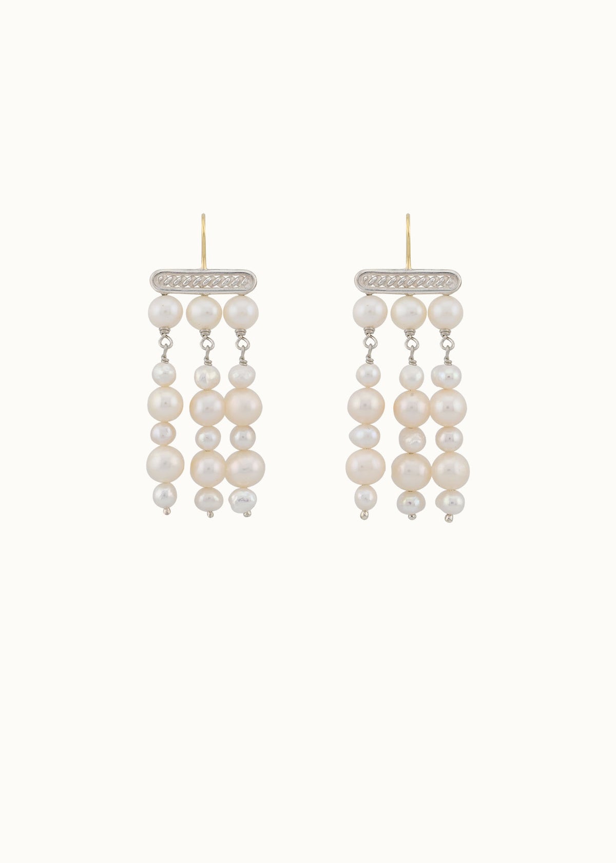 freshwater pearl Grecian earrings