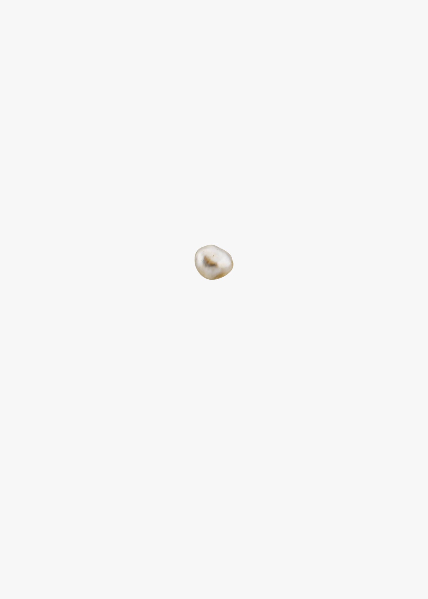 tahitian keshi pearl individual stud earring
