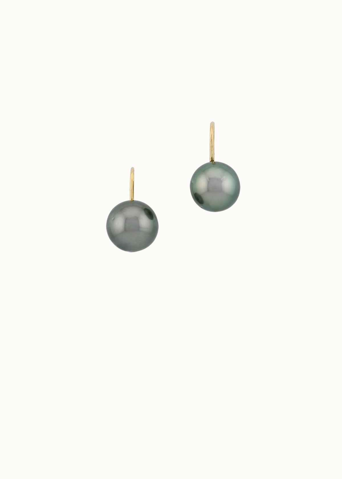 moonlight tahitian pearl earrings 18k yellow gold