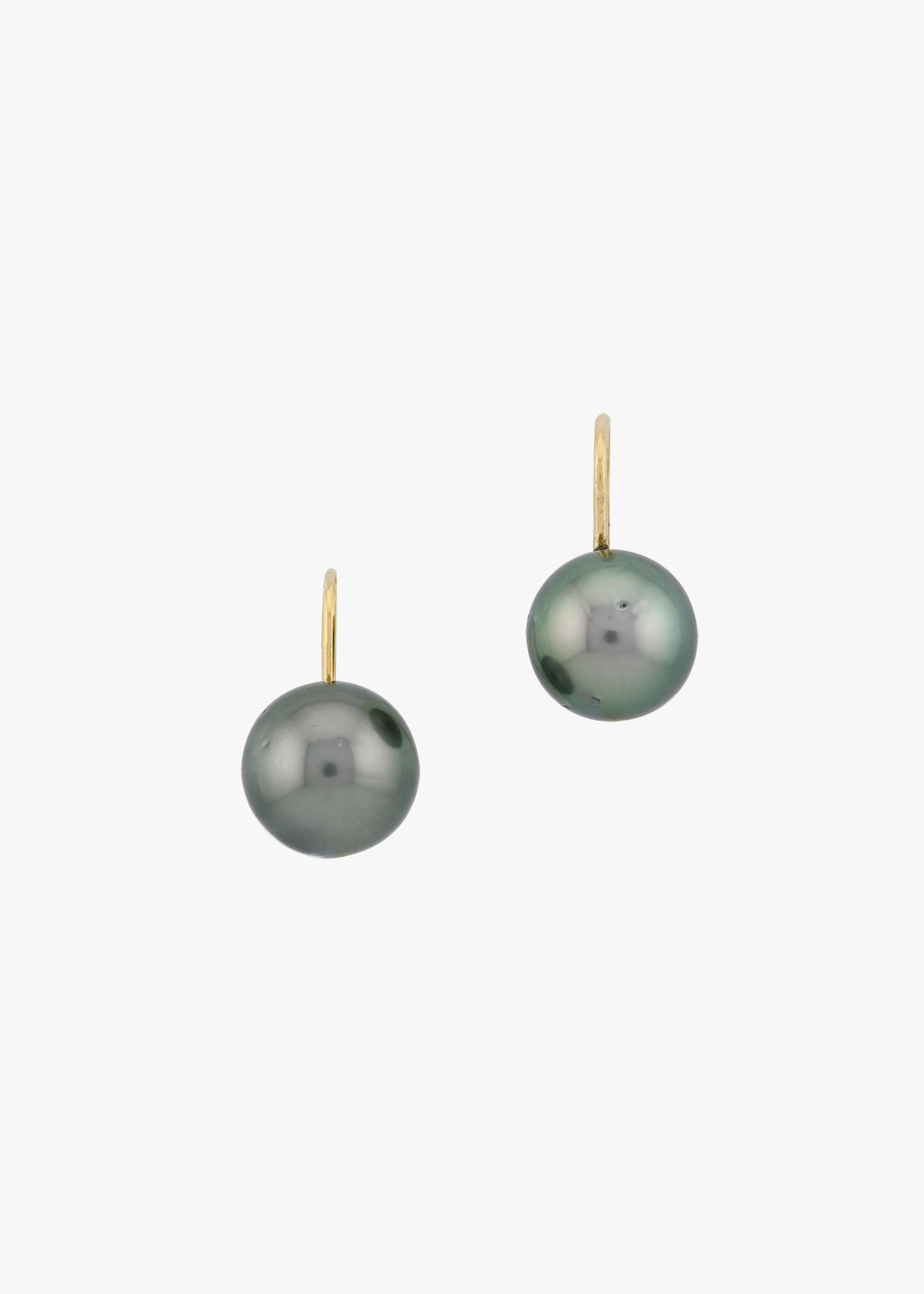 moonlight tahitian pearl earrings 18k yellow gold