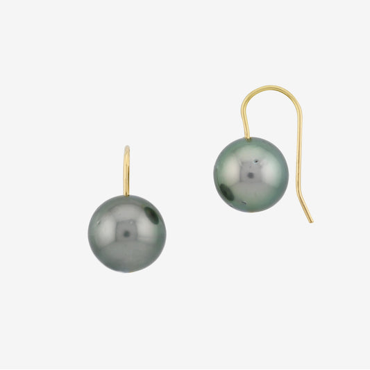 moonlight tahitian pearl earrings 18k yellow gold