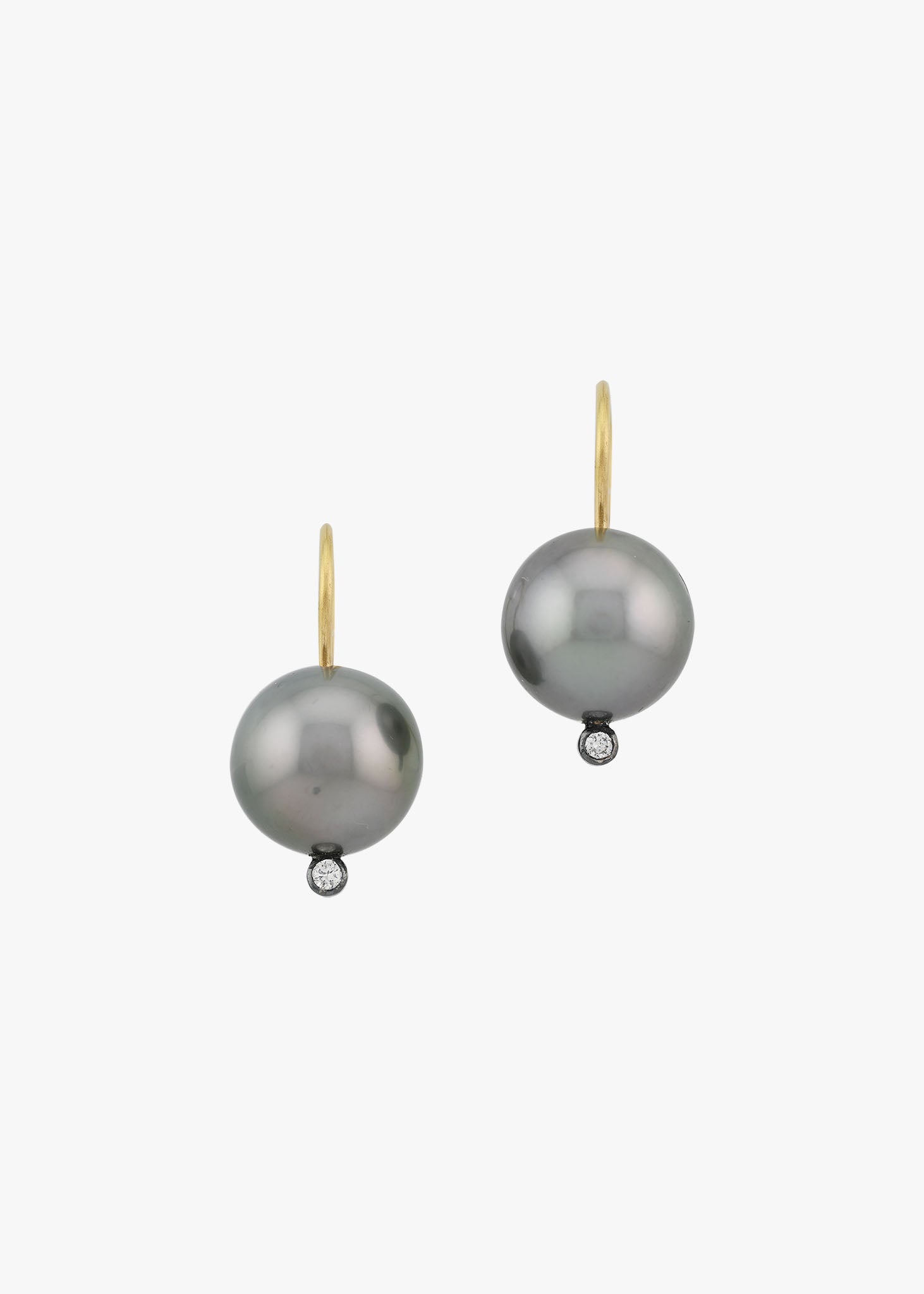 sun spangles tahitian pearl and diamond earrings