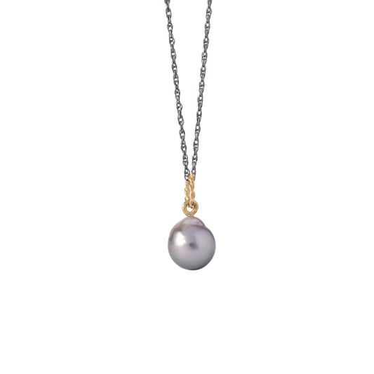 moonlight charm small drop tahitian pearl 18k gold