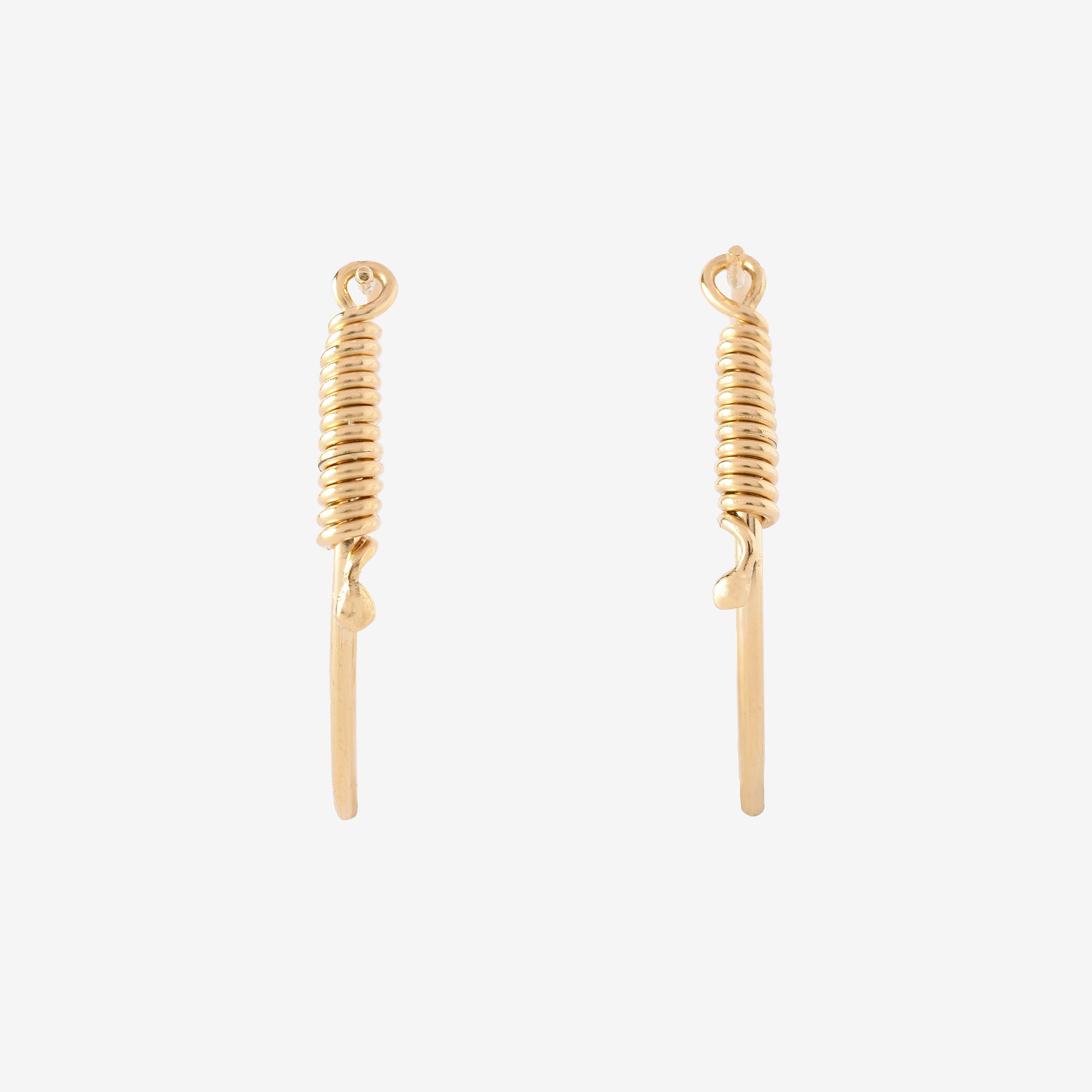 sea snake hoops 18k gold