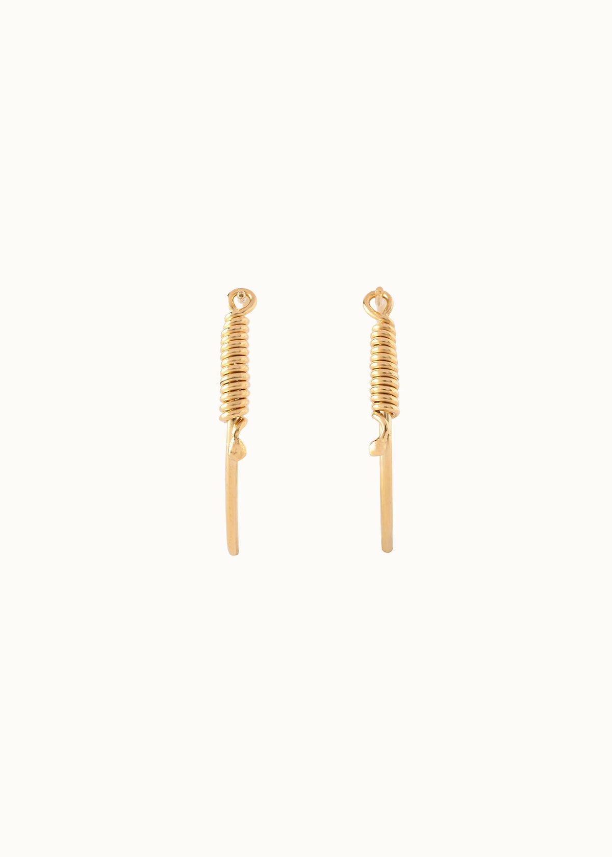sea snake hoops 18k gold