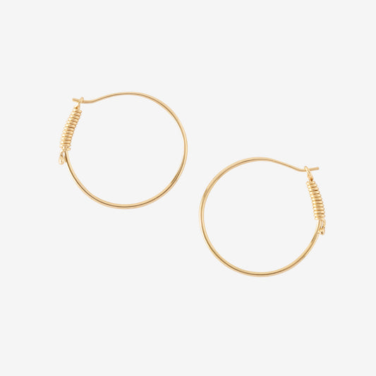 sea snake hoops 18k gold